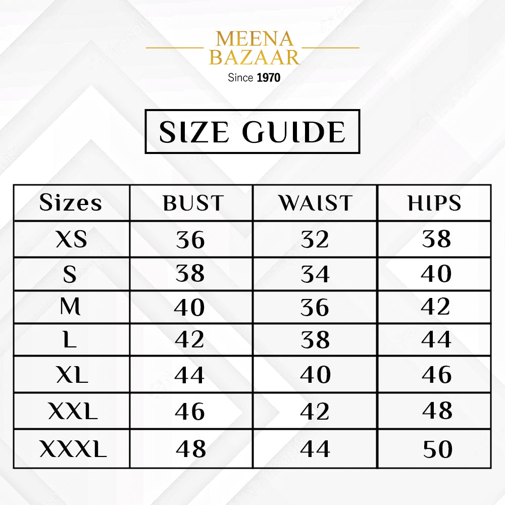 Cotton Kurti Size Chart – 3100-min – Branded Shop